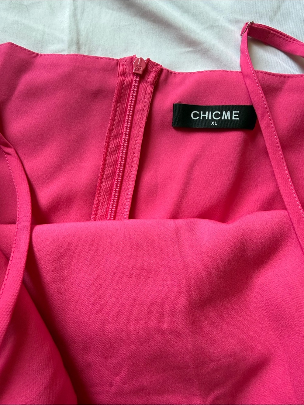 NWOT: Chic Me Fuchsia Pink Spaghetti Strap Romper